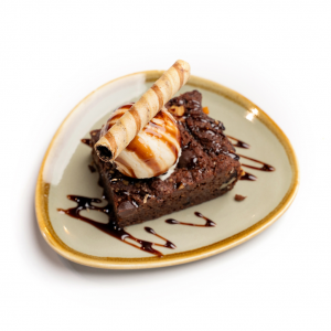 Chocolate Brownie with ice cream